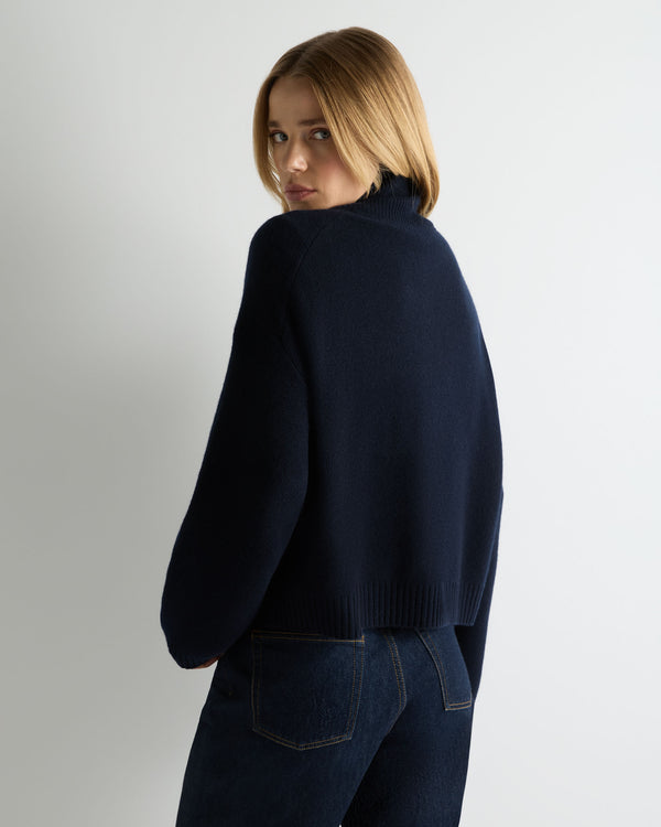 Women's Honeycomb Quarter-Zip Cashmere Jumper 4