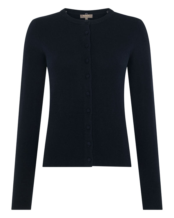 Women's Hannah Fur Collar Cashmere Cardigan 2