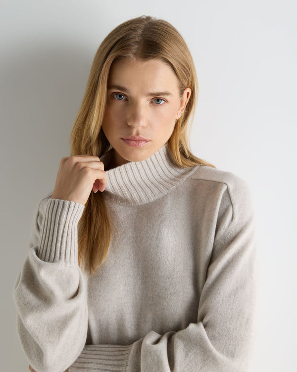 Women's Funnel Neck Cashmere Jumper 5