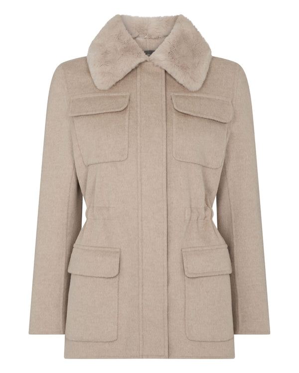 Women's Fur Collar Field Jacket 2