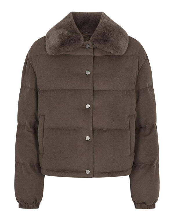 Women's Down Rex Fur Puffer Jacket 2