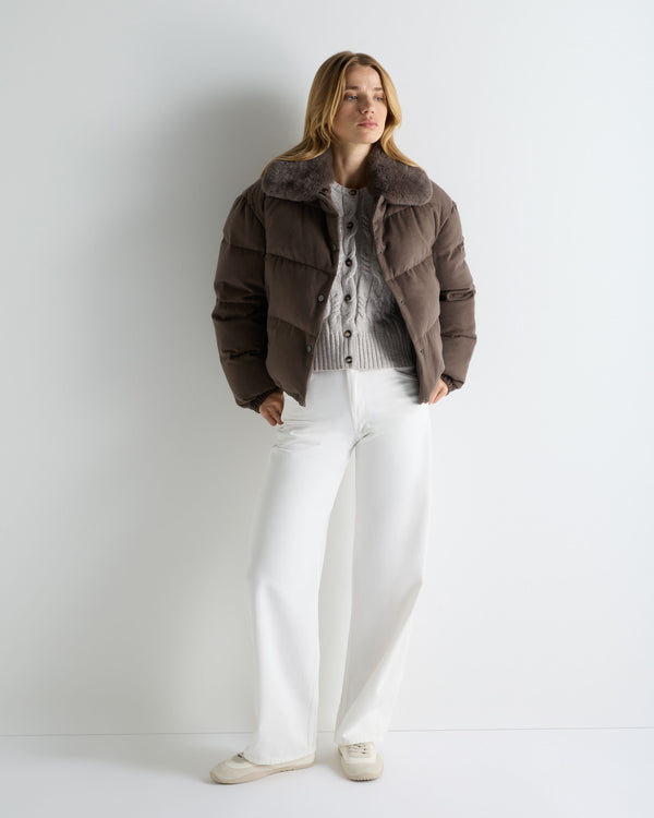 Women's Down Rex Fur Puffer Jacket 3