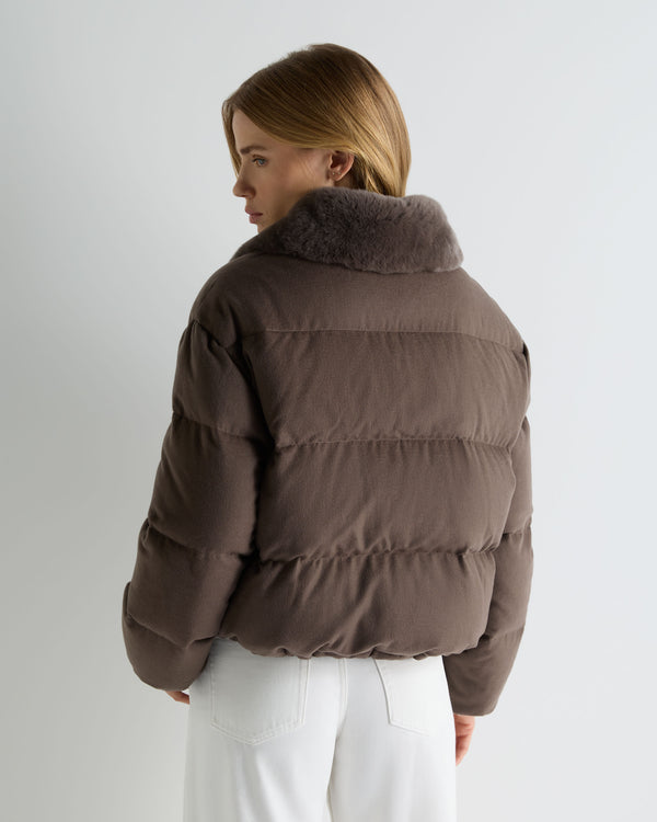 Women's Down Rex Fur Puffer Jacket 4