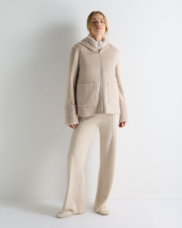 Women's Double Layer Jacket With Fur Trim 3