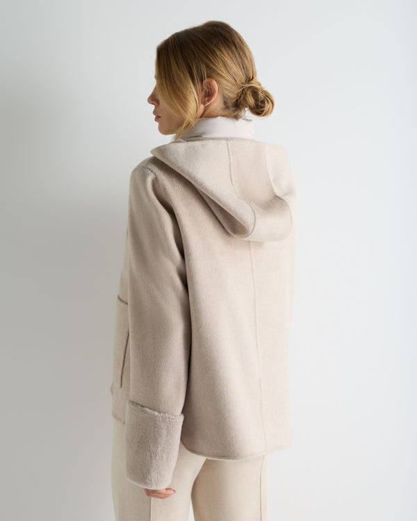 Women's Double Layer Jacket With Fur Trim 4