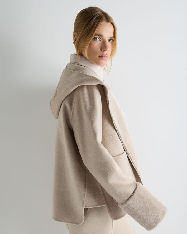 Women's Double Layer Jacket With Fur Trim 6