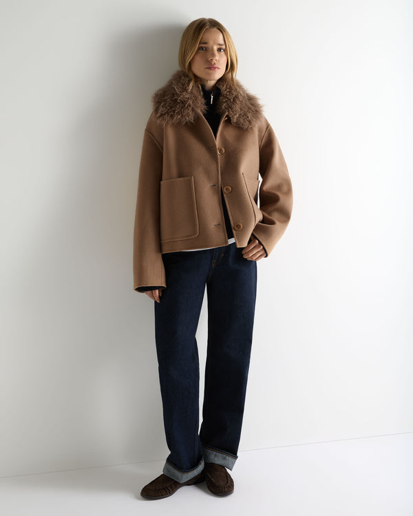 Women's Shearling Collar Jacket 3