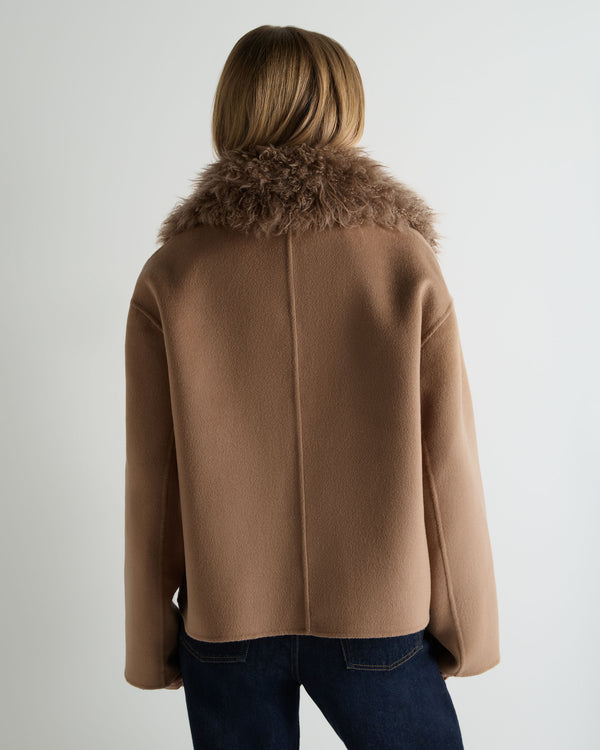 Women's Shearling Collar Jacket 4