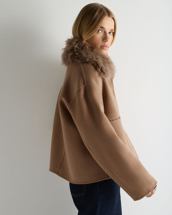 Women's Shearling Collar Jacket 8