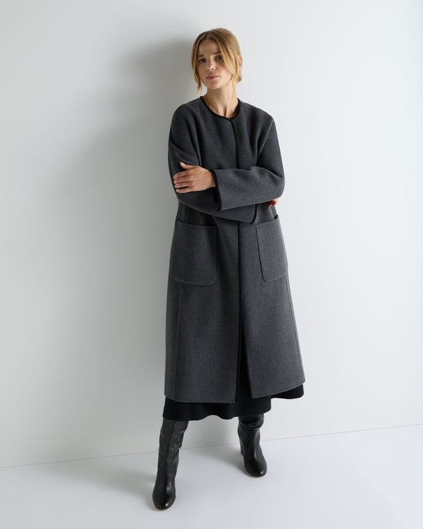 Women's Wool Silk Blend Coat 1