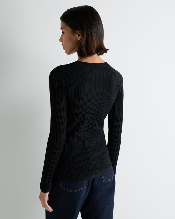 Women's Long Sleeve Ribbed Top 4