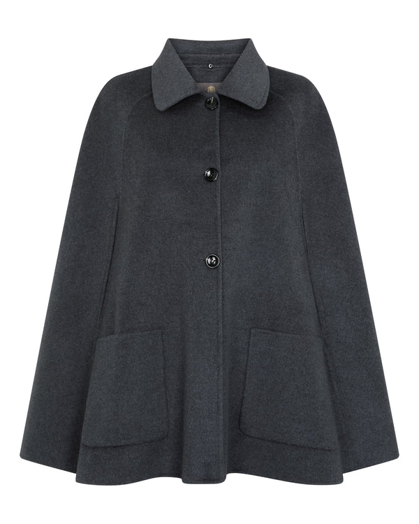 Women's Fur Collar Woven Cape 2