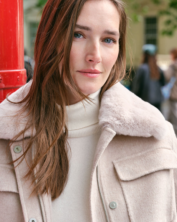 Women's Fur Collar Field Jacket 9