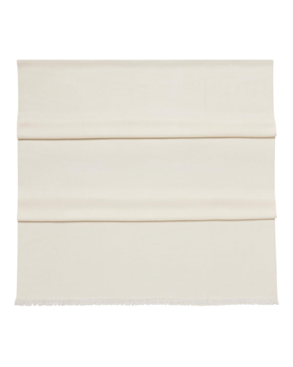 N.Peal Women's Pashmina Cashmere Shawl New Ivory White