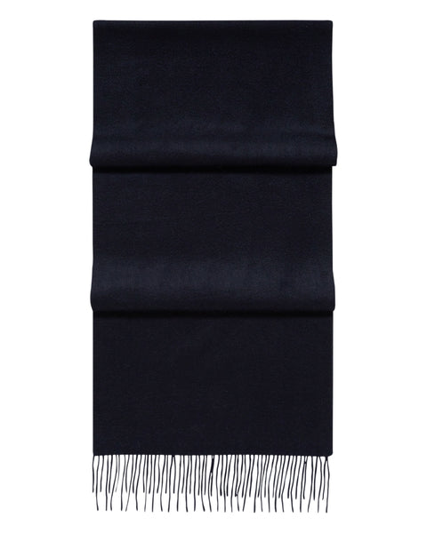 Unisex Woven Cashmere Scarf Navy Blue | N.Peal