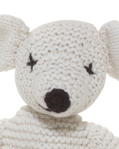 N.Peal Cashmere Teddy Bear New Ivory White