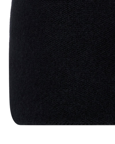 N.Peal Unisex Double Layer Cashmere Beanie Black