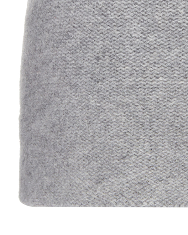 N.Peal Unisex Double Layer Cashmere Beanie Flannel Grey