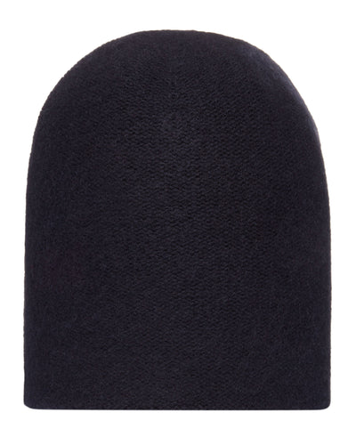 N.Peal Unisex Double Layer Cashmere Beanie Navy Blue