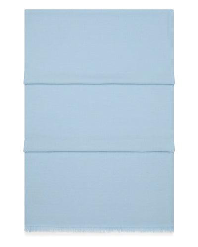 N.Peal Women's Pashmina Cashmere Stole Pale Blue