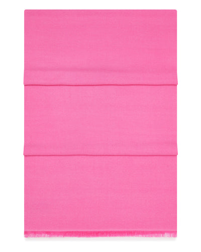 N.Peal Women's Pashmina Cashmere Stole Vibrant Pink