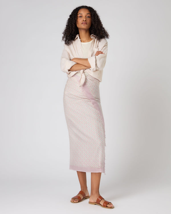 Women's Tile Print Cashmere Pashmina 2