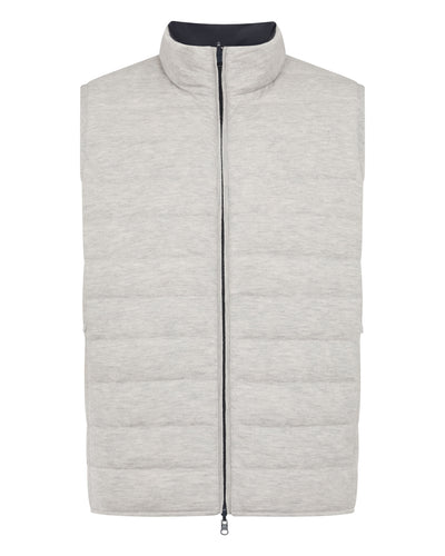 N.Peal Men's Strand Down Gilet Fumo Grey