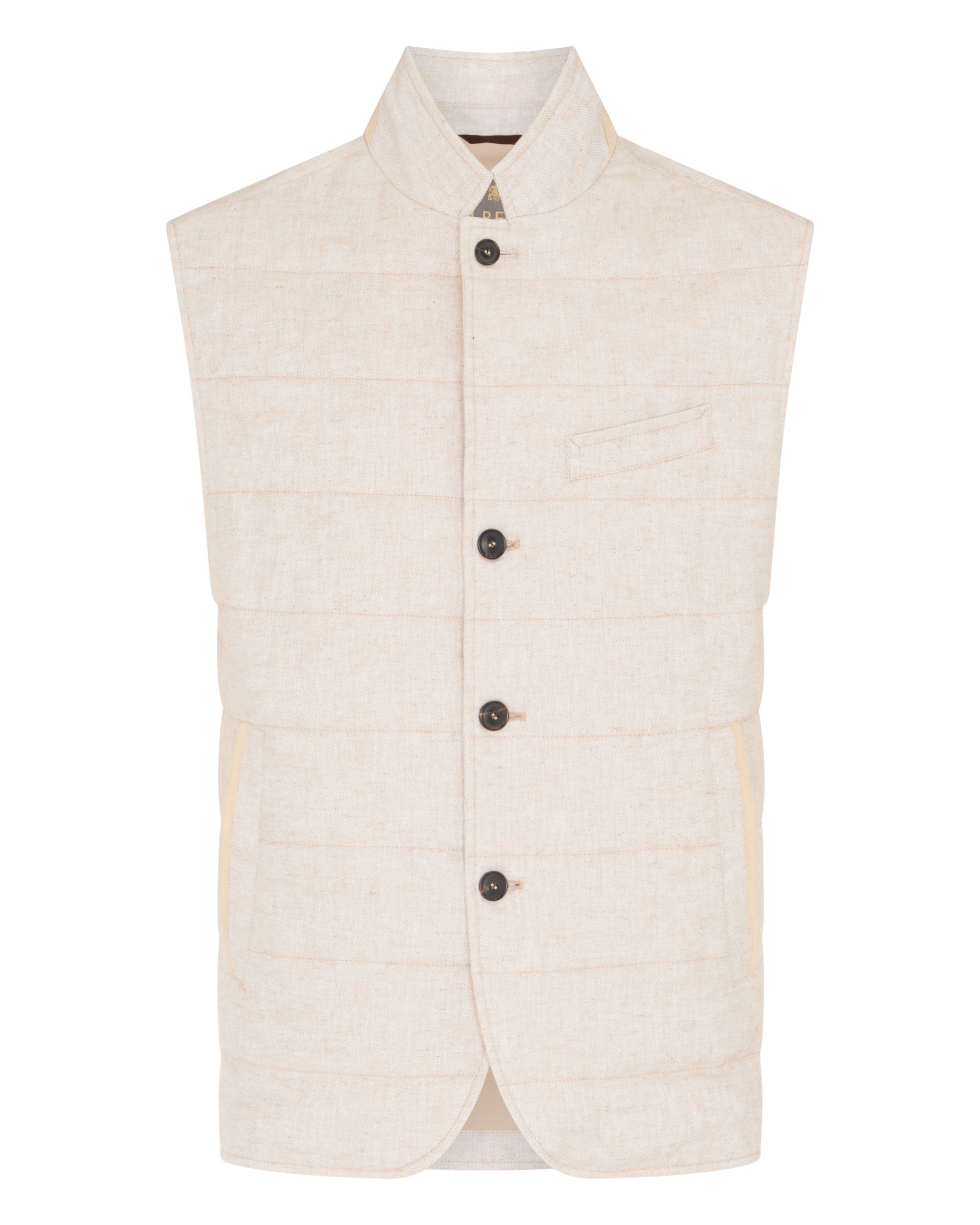 Organic Linen Vest Undyed Natural