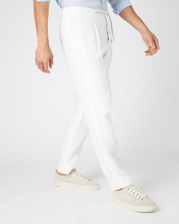 Men's Linen Trouser White