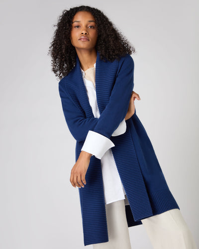 Women's Abbey Cashmere Cardigan French Blue