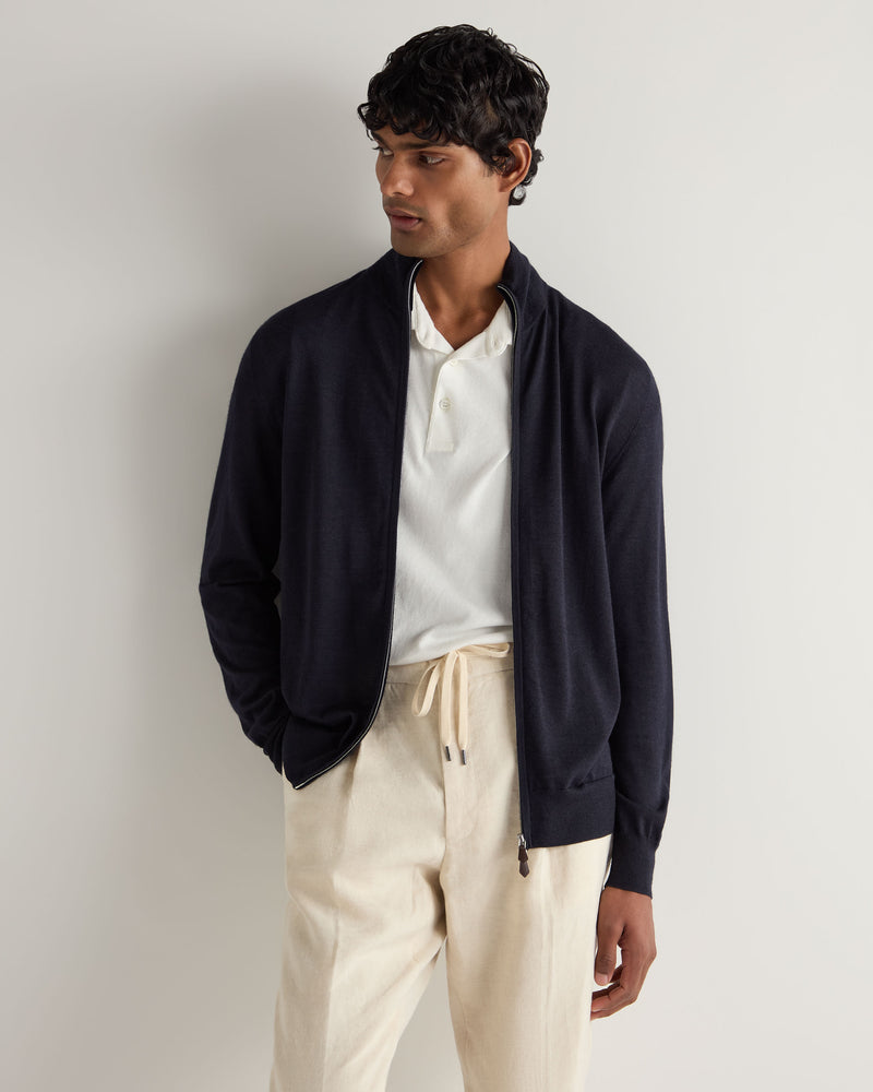 Men's Cashmere Cardigan | Lapel