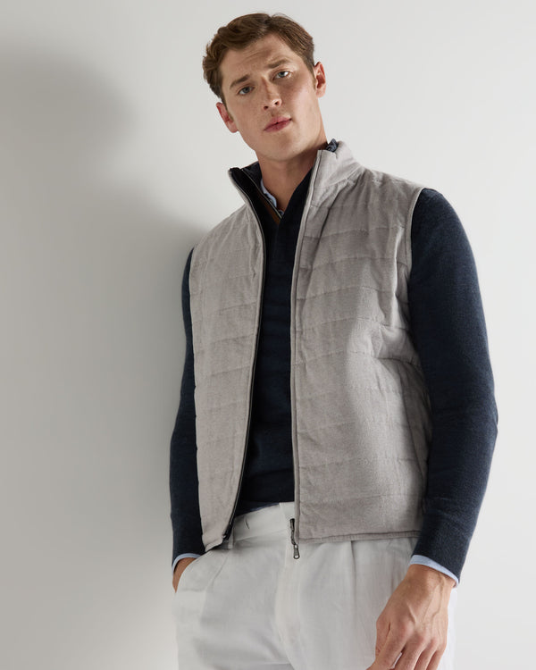Down Guide Strand Men's Strand Down Gilet Fumo Grey | N.Peal