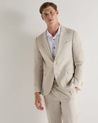 Men's Amalfi Linen Jacket Sand Brown