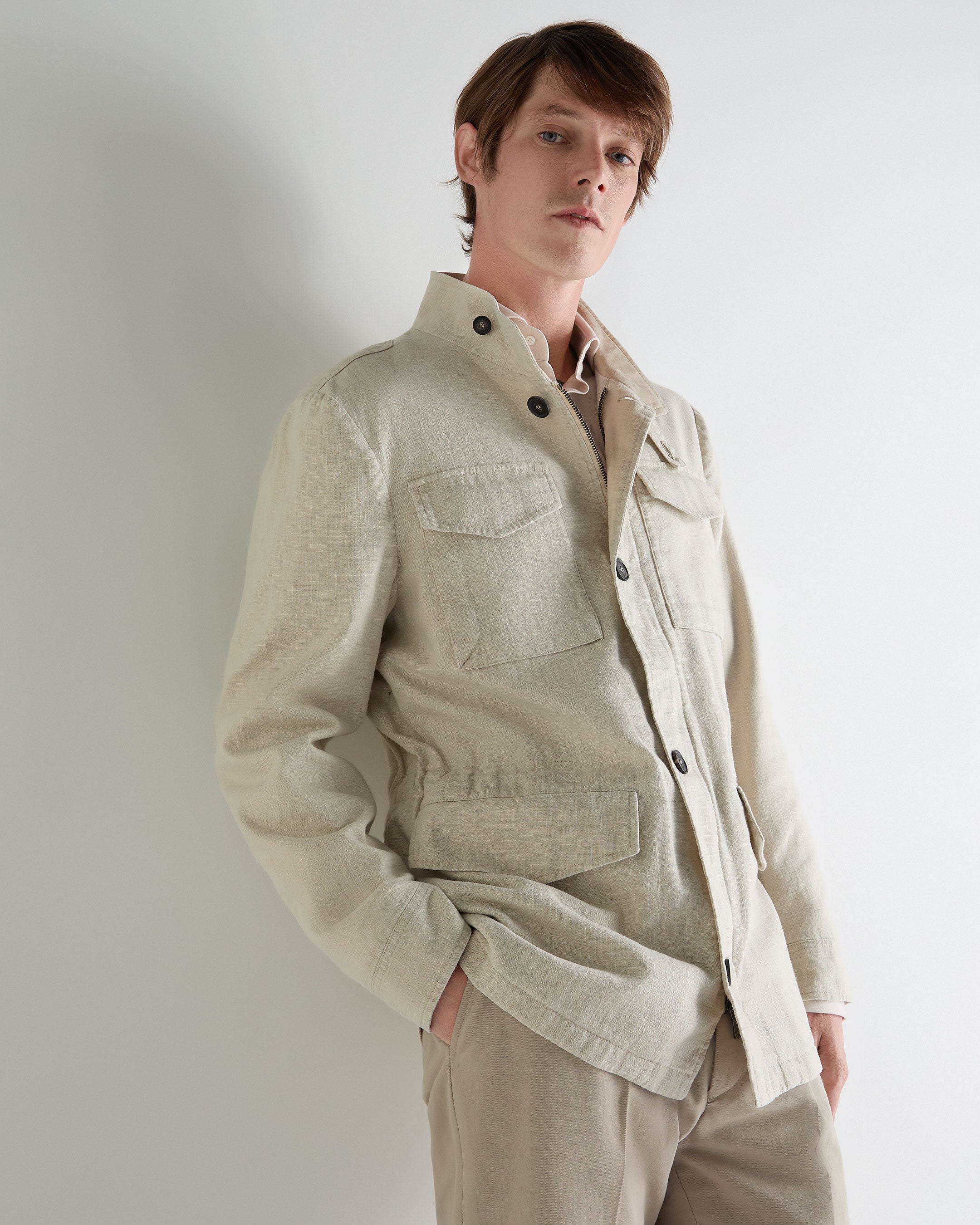 新品タグ付き✨ アンシェヌマン Cashmere Blend Pea Coat SS25_NPG110383B_SAN_1-op.jpg?v
