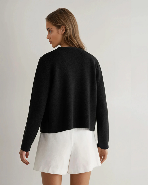 N.Peal Women's Milano Cashmere Jacket Black