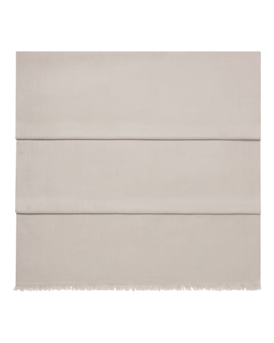 N.Peal Women's Pashmina Cashmere Shawl Oat Grey
