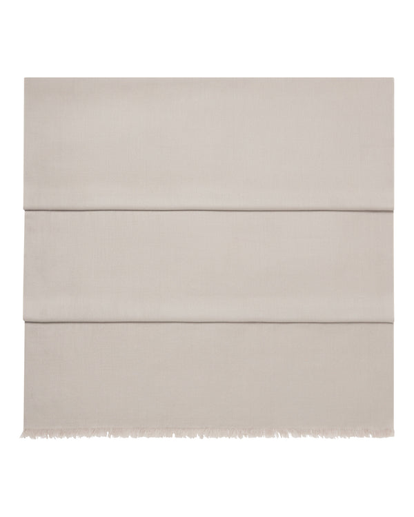 N.Peal Women's Pashmina Cashmere Shawl Oat Grey