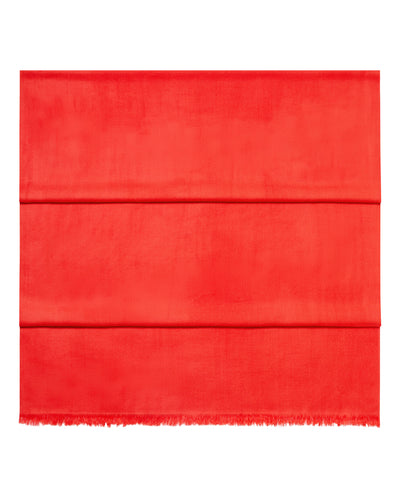 N.Peal Women's Pashmina Cashmere Shawl Tomato Red