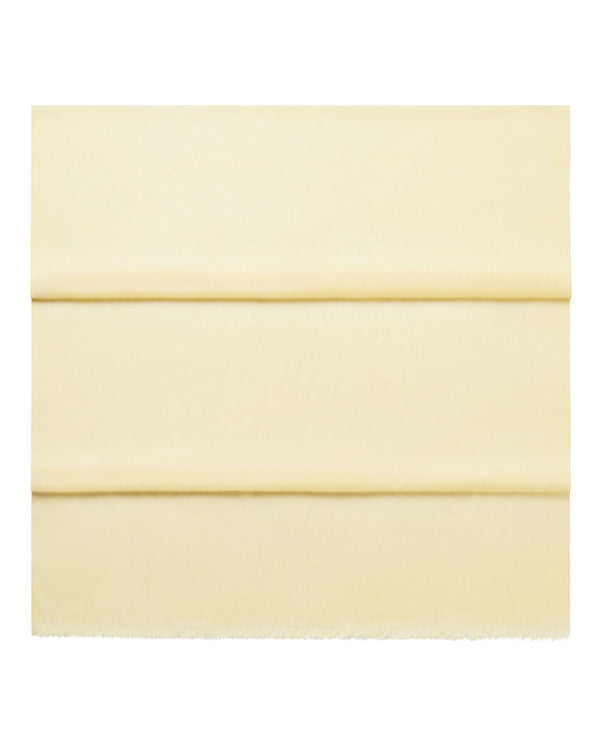 N.Peal Women's Ultrafine Pashmina Cashmere Shawl Butter Yellow
