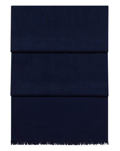 N.Peal Women's Ultrafine Pashmina Cashmere Shawl Deep French Blue