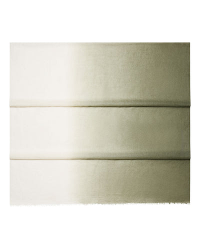 N.Peal Women's Dip Dye Cashmere Scarf Olive Green