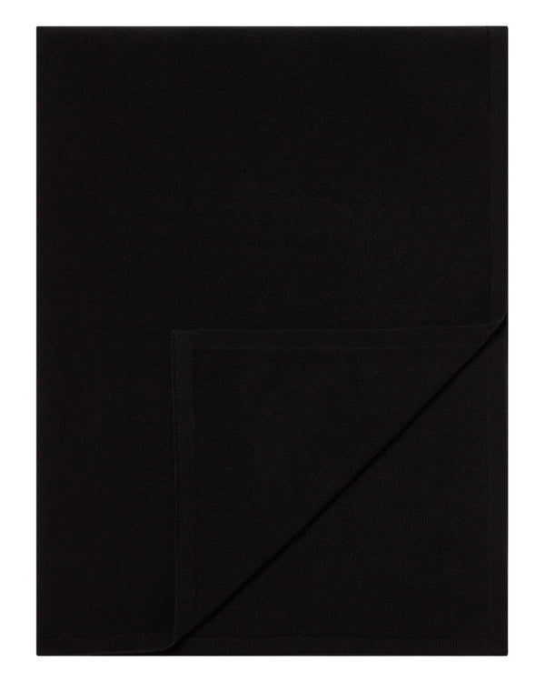 N.Peal Women's Lightweight Cashmere Shawl Black