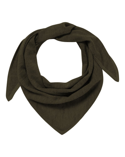 N.Peal Unisex Silk Cashmere Scarf Arabica Khaki Green