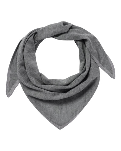 N.Peal Unisex Silk Cashmere Scarf Graphite Grey