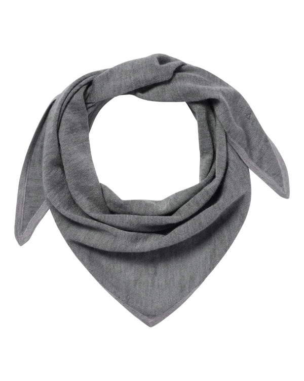 N.Peal Unisex Silk Cashmere Scarf Graphite Grey