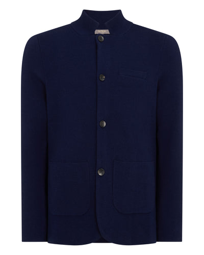 N.Peal Men's Grosvenor Milano Cashmere Jacket Deep French Blue