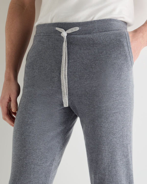 N.Peal Men's Ladbroke Cashmere Jogger Ash Grey
