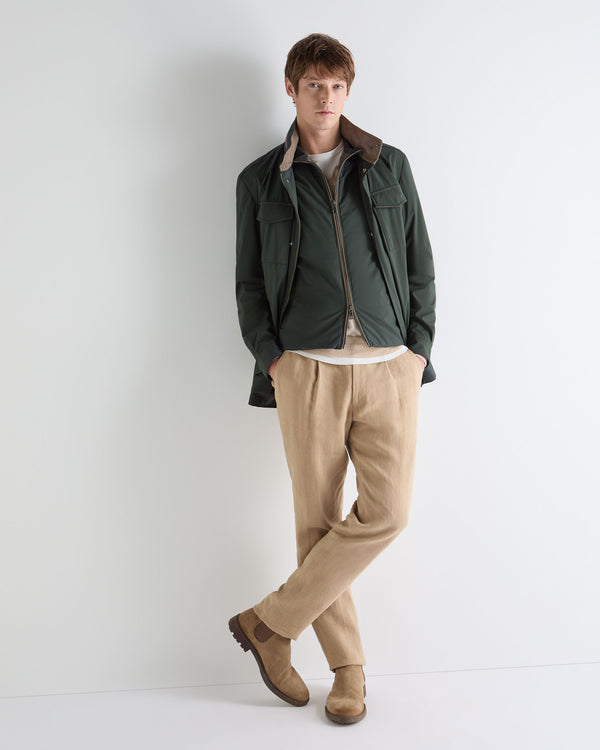 N.Peal Men's Belgravia Weatherproof Gilet Dark Green