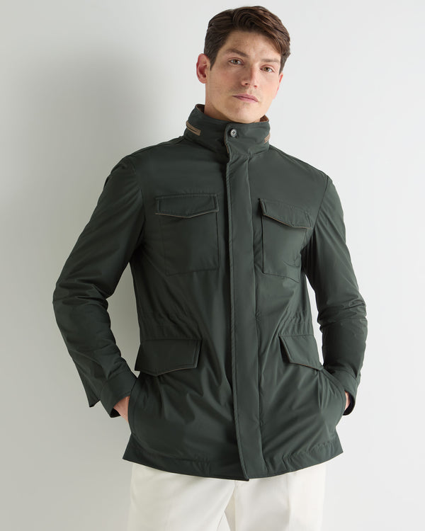 N.Peal Men's Hampton Weatherproof Jacket Dark Green