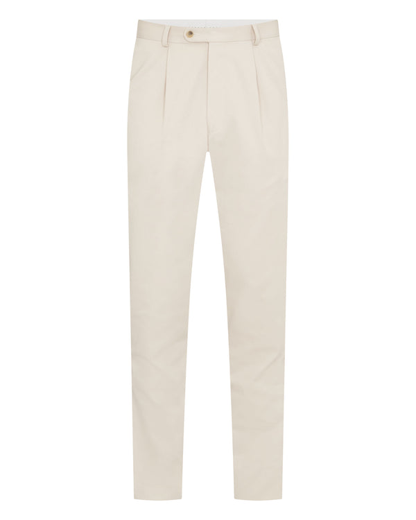 N.Peal Mens Atrani Cotton Trousers Stone Brown